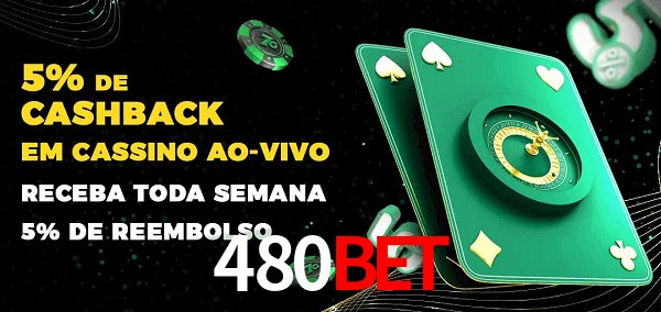 Promoções do cassino ao Vivo 480bet